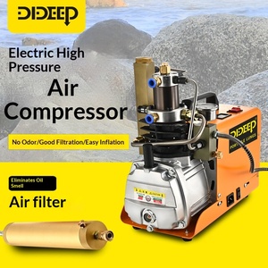 Bomba de Aire Eléctrica de Alta Presión DIDEEP de Grado <span class=keywords><strong>Industrial</strong></span> para <span class=keywords><strong>Buceo</strong></span>, 40MPa, Acero Inoxidable, 4L, Inflador Pequeño con Filtro, Inodoro - Product Image 2