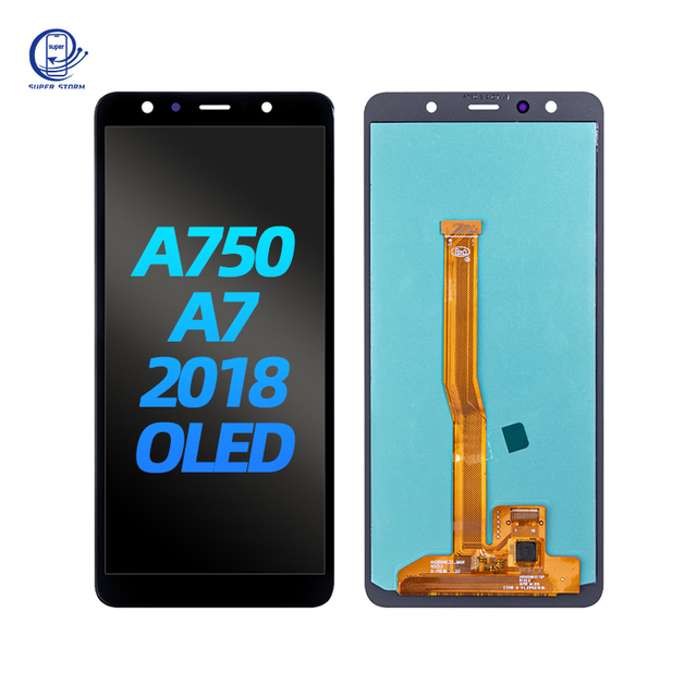 OLED LCD Display Screen for Samsung A750 A7 2018 LCD Screen for Samsung A750 A7 2018 Replacement LCDs for Samsung