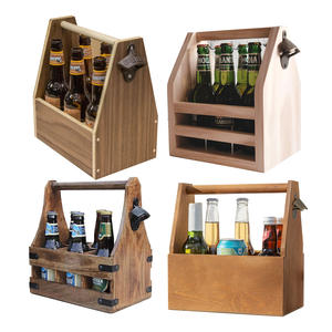 خدمة وقفة واحدة من الخشب الرقائقي زجاجة رماد خشب الصنوبر العلبة حامل زجاجة الخشب الصلب مع غطاء مغناطيسي الصيد - Product Image 4