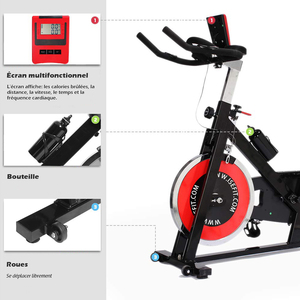 <span class=keywords><strong>Bicicleta</strong></span> de Ciclismo Estática para Gimnasio en Casa, <span class=keywords><strong>con</strong></span> Correa de Acero, <span class=keywords><strong>Bicicleta</strong></span> de Spinning para Deportes en Interiores, Venta al Por Mayor - Product Image 6