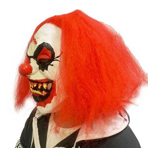 Máscara de Payaso de Pelo Rojo para Halloween, Venta al por Mayor, para Bromas, Decoración de Exterior para Fiestas y Eventos - Product Image 4