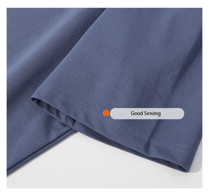 고품질 티셔츠 폴리에스터 + 면 블랭크 셔츠 평범한 폴리에스터 면 느낌 파스텔 색상 티셔츠 시원한 느낌 티셔츠 - Product Image 4