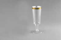 Verres à Champagne en Plastique Jetables Brillant Gobelet à Champagne de Qualité Supérieure pour Bar, Pub, Club, Restaurant Usage Domestique
