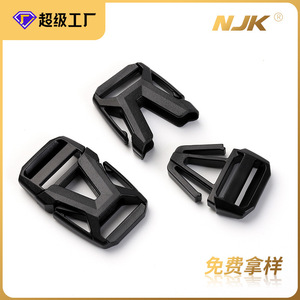 <b>Plastic</b> <b>Sliding</b> Buckle 20mm Inner Diameter Black Durable For Bags - Product Image 5