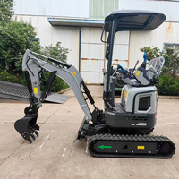 Excavatrice sur chenilles d'occasion en bon état, mini-excavatrice compacte de 0,8 tonne, micro-excavatrice pour la revente