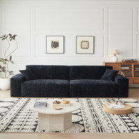 Ensemble de canapés de salon de luxe haut de gamme, style moderne et minimaliste, pour villa de luxe, grand salon, canapé en chenille éponge