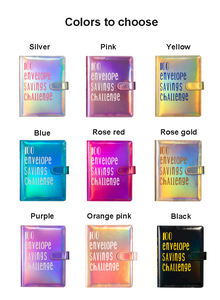100 Envelope Challenge <strong>Binder</strong> Custom Logo 2025 New PU A5 <strong>Budget</strong> <strong>Binder</strong> Savings Challenge <strong>Budget</strong> Planner Book - Product Image 4