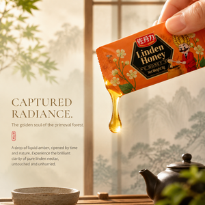 Miel de Tilleul Pur Biologique Brut de Montagne de Changbai 80g – Sachet Portable – Édulcorant Naturel Sain - Product Image 2