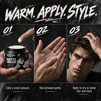 Krim Penata Rambut Pria Label Pribadi 20+ Tahun BARBERBATTLE CPNP GMPC MSDS, Krim Matte Alami, Mudah Digunakan
