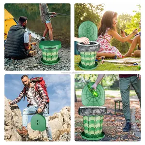 Own Patent Sturdy And Beautiful Retractable Folding Outdoor Portable Camping Travel Toilet