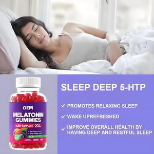 OEM Vegan melatonina Gummies caldo che vende integratore per la salute per adulti migliora la memoria e il sonno orsetti gommosi dolci - Product Image 4