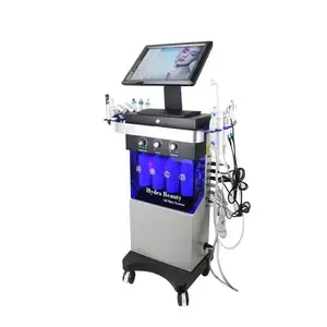 300W 14 In 1 Hydra Face Machines Shrink Pores Facial Hydra Microdermabrasion Equipment Spa 15 Inch Touch Screen