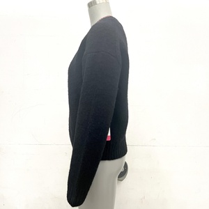 เสื้อสเวตเตอร์ถักไหมพรม/โพลีเอสเตอร์ทรงวีคอกว้างสไตล์วินเทจลำลองสำหรับผู้หญิง ยี่ห้อ <span class=keywords><strong>Stina</strong></span> รับผลิตแบบ OEM & ODM คุณภาพสูงสำหรับฤดูใบไม้ร่วงและฤดูหนาว - Product Image 3