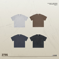 Nouveau design T-shirt 275g Vintage délavé style vieilli T-shirt homme en gros T-shirts personnalisés