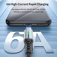 Produits tendances : Câbles de données tressés en nylon à charge rapide 240W double Type-C avec puce E-Marker pour iPhone et Android
