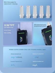 Testeur d'alcool portable d'usine d'origine, capteur électrochimique, détecteur d'alcool anti-conduite en état d'ivresse, éthylotest, prix bas - Product Image 4