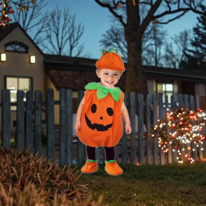 Disfraces <span class=keywords><strong>de</strong></span> Halloween para niños <span class=keywords><strong>de</strong></span> Halloween Cute Pumpkin Baby Outfit <span class=keywords><strong>con</strong></span> vestido para actuaciones - Product Image 6