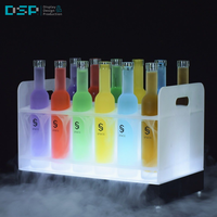 Étagère à vin lumineuse LED de l'usine DSP Vietnam, présentoir commercial pour bouteilles d'alcool destiné aux bars