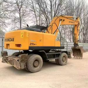 L'excavatrice R210w-7 de roue de Hyundai utilisée par bonne condition à vendre, Hyundai R210 R215 R225 a utilisé l'excavatrice hyundai 210-9s d'excavatrice - Product Image 1