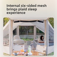 Tente gonflable entièrement automatique Shan Yue Northern Lights de 16 m², équipement de camping portable épaissi pour l'hiver en extérieur