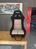 Siège baquet de course ergonomique universel 1035 Rending style SR3 en cuir/suède haut de gamme, siège sport modifié, non étanche