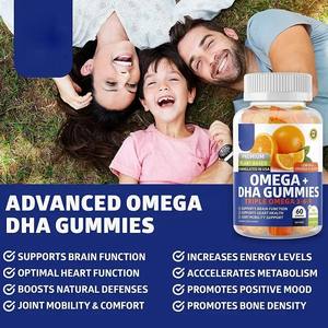 Oem/odm dha אורגני אורגני 3 gummies טבעוני תוספי ויטמינים לילדים צעירים יותר תוספי ויטמינים טבעונים לילדים - Product Image 5
