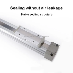 กระบอกสูบไร้ก้านแบบข้อต่อเชิงกล SMC รุ่น MY1B พร้อมส่วนประกอบหลักของภาชนะบรรจุแรงดัน รับประกัน 1 ปี - Product Image 2