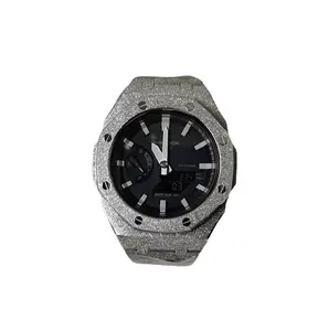 สายนาฬิกาสเตนเลสสตีล4rd G Shock GA2100,อะไหล่สายนาฬิกาและเคสทดแทนรุ่น Gen 4th สำหรับ C Asio Ga2100 Watch