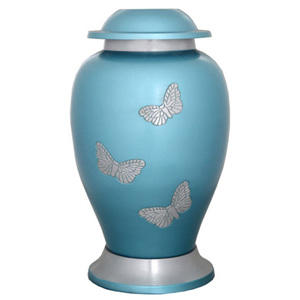 Urnas de cremación de latón talladas a mano, esmalte religioso, urnas de cremación funeraria - Product Image 1