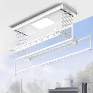 Home balcony intelligent telescopic automatic lifting folding electric drying rack - Product Image 5