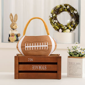 <span class=keywords><strong>Panier</strong></span> de Pâques en polyester en forme de ballon de football ou de lapin pour la chasse aux œufs, vente en gros - Product Image 4