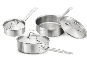 Olla de inducción de acero inoxidable, sartén de salsa para restaurante, uso comercial y resistente - Product Image 4