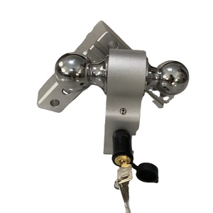 Enganche <span class=keywords><strong>de</strong></span> <span class=keywords><strong>Remolque</strong></span> Universal Ajustable para Camioneta, Cromado Sólido, Soporte Doble <span class=keywords><strong>de</strong></span> Aluminio para <span class=keywords><strong>Bola</strong></span> <span class=keywords><strong>de</strong></span> <span class=keywords><strong>Remolque</strong></span> - Product Image 3
