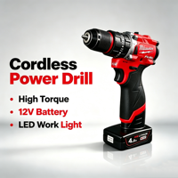 Perceuse sans fil Milwaukee M12 12V, perceuse-visseuse sans balais, couple élevé, vitesse variable, compatible avec la batterie M12 REDLITHIUM