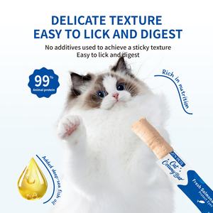 Das meist verkaufte nasse Katzenfutter eine Packung mit 15g gesunden leck baren Katzen behandlungen Funktion Haut und Mantel Katzen leckereien - Product Image 5