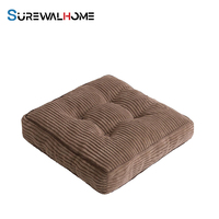Coussin de siège inclinable en velours côtelé SUREWALHOME pour personnes âgées, coussin de siège carré de grande taille en mousse haute densité pour fauteuil inclinable