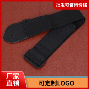Sangle de guitare universelle en nylon noir réglable pour guitare acoustique électrique ukulélé - Product Image 5
