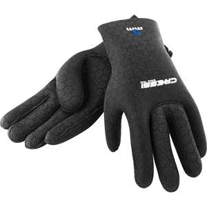 Guanti CRESSI ad alta elasticità per sport acquatici e immersioni, blu con logo, neri, 2,5 mm, modello XLX475704, prodotti in KH - Product Image 1