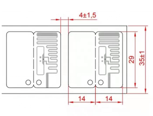 UL-30 étiquette d'autocollant d'étiquette de bijoux UHF RFID pour l'inventaire de détail de luxe pas d'étiquette de queue pour la gestion des câbles - Product Image 5