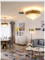 Design artistique asfour lustre de luxe en cristal halo lustre moderne