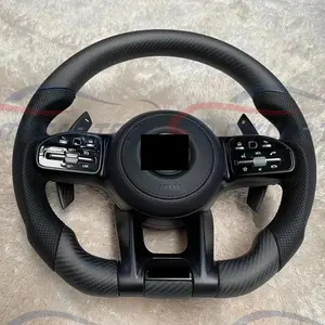 Sợi Carbon chỉ đạo Wheel cho Benz nâng cấp mới phong cách bánh xe, với ACC với rung Matte Carbon