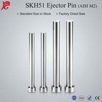 SKH51 Pasador Expulsor Recto DIN1530A HRC61-64 900HV-1100HV Nitrurado Templado al Vacío para Moldeo por Inyección