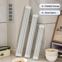 Égouttoir pliable en silicone à enrouler pour évier, pour le lavage et le séchage des aliments sur comptoir de cuisine