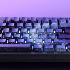 Claviers mécaniques avec touches galaxie bleue dégradée, profil <span class=keywords><strong>Cherry</strong></span>, impression latérale, translucides, 135 touches pour commutateurs <span class=keywords><strong>Mx</strong></span> - Product Image 4