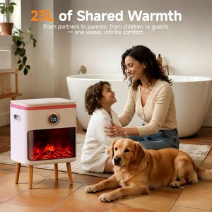 Bagno e uso domestico temperatura regolabile scaldasalviette 23L 450w asciugamano secchio riscaldante con 4 piedi di supporto staccabili - Product Image 4