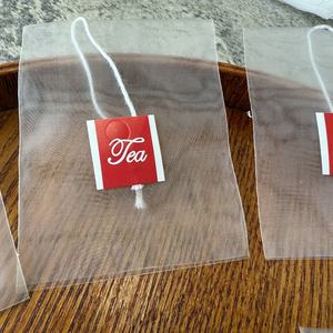 Naylon örgü çay poşetleri, filtrelenmiş çiçek çayı, baharat, çay yaprakları ilk seçimdir - Product Image 5