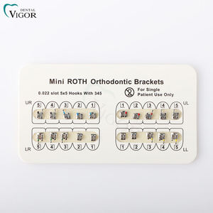 เครื่องมือจัดฟันแบบ Roth พร้อมอุปกรณ์ทันตกรรมอื่นๆ  แบบมินิ Roth  วัสดุโลหะ บรรจุภัณฑ์กระดาษสำหรับฟัน - Product Image 2