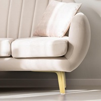 Pieds de meubles en métal doré, pieds de table, de chaise, d'armoire, de canapé robustes en forme de triangle, pieds de canapé de remplacement DIY en métal