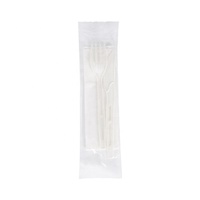 Vente en gros d'ensembles de couverts jetables compostables PLA/CPLA fourchette biodégradable couteau cuillère pour restaurants respectueux de l'environnement