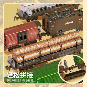 Juego de regalo de juguete de pista de tren de vapor retro transfronterizo, juguete de coche de pista eléctrica simulada con luces y música - Product Image 5